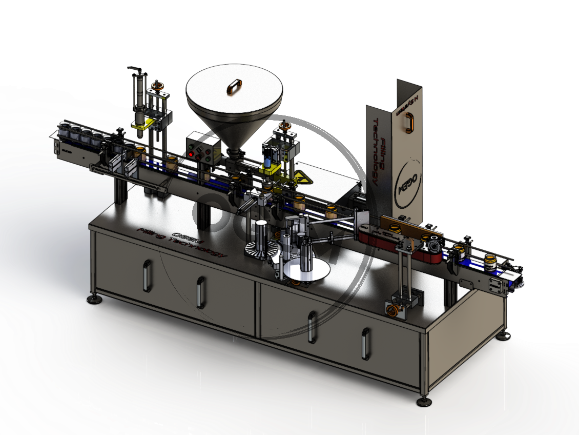 Automatic-Compakt-Filling-Capping-Labeling-Machine